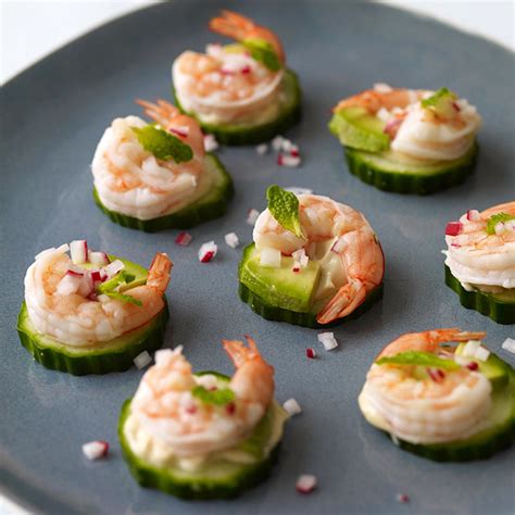 Browse our best recipes for cold appetizers that bring the flavor without bringing the heat. WeightWatchers.com: Weight Watchers Recipe - Shrimp and Avocado Appetizers