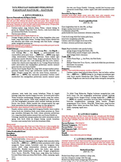Terima kasih telah berkunjung ke blog berbagai buku 01 february 2019. Teks_Pernikahan_-_Katolik_Katolik