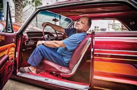 All my things know the lowrider the lowrider is little higher lowrider drives a little slower lowrider is a real cool lowrider knows every speak yeah! Cheech Marin's Art Collection - Lowrider