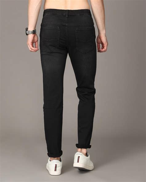 Buy Mens Black Slim Fit Jeans For Men Black Online At Bewakoof