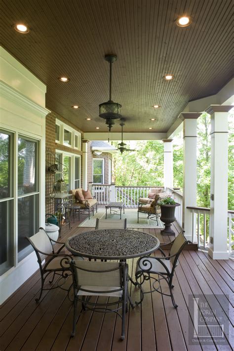 2 Nashville Porch Flat Roof Beadboard Ceiling The Porch Company