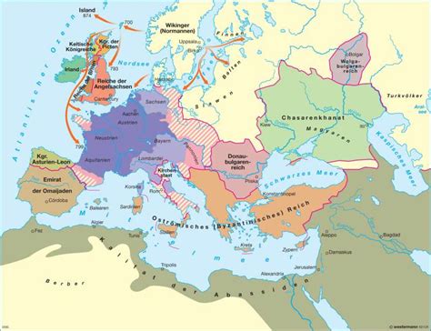 Diercke Weltatlas Kartenansicht Europa Am Ende Der Herrschaft Karls