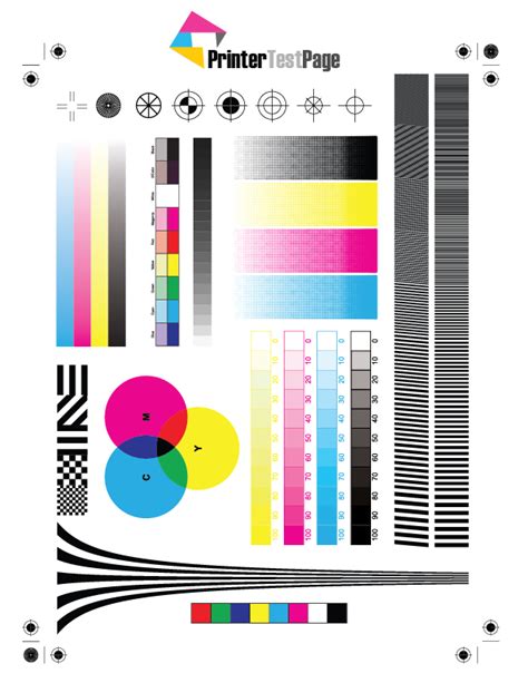 Printer Test Page Printer Color Test Screen Printing
