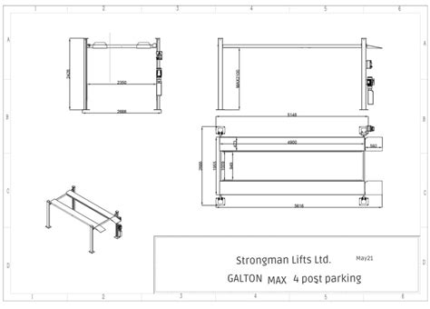Galton 4 Post Car Parking Lift Strongman Lifts