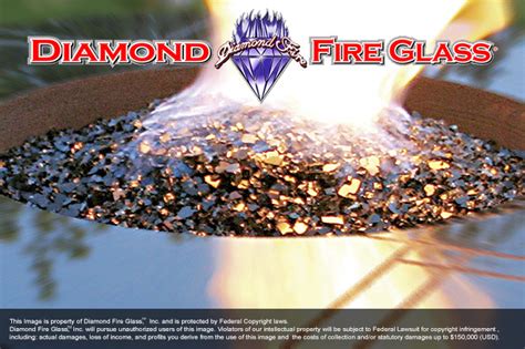 Midnight Black Diamond Fire Pit Glass 100 Lb Supersack Crystal Package