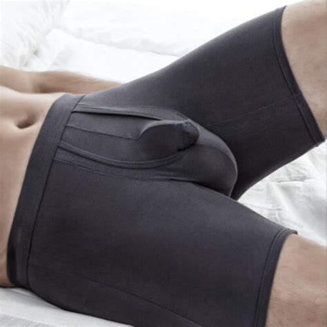 Mens Underwear Separate Penis Ball Pouch Sport Boxer Shorts Breathable Comfort Ebay
