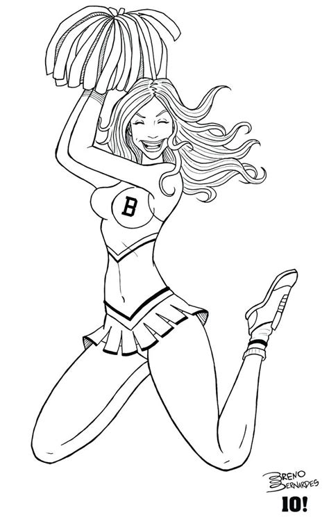 Cheerleading Stunts Coloring Pages At Getcolorings Free Printable