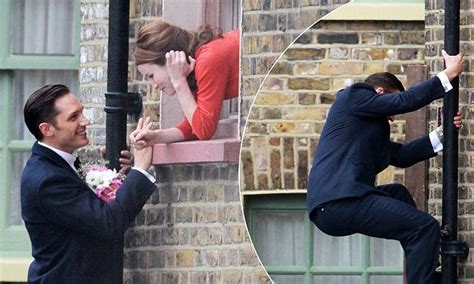 Tom Hardy Climbs Drainpipe To Kiss Emily Browning For Krays Biopic