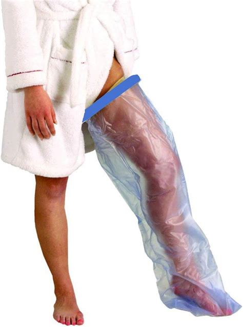 Adult Full Leg Waterproof Plaster Cast Cover And Bandage Dressing