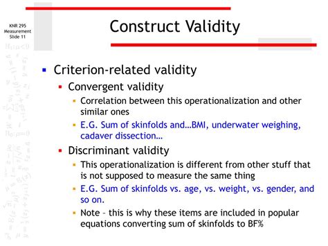 Ppt Measurement Theory And Construct Validity Powerpoint Presentation