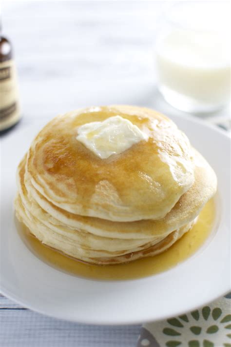 Homemade Vanilla Pancakes Stuck On Sweet