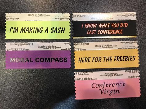 Trade Show And Conference Badge Ribbons