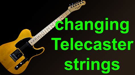 Choose from a selection of free guitar courses here: Putting new strings on a Fender Squier Telecaster - How to ...