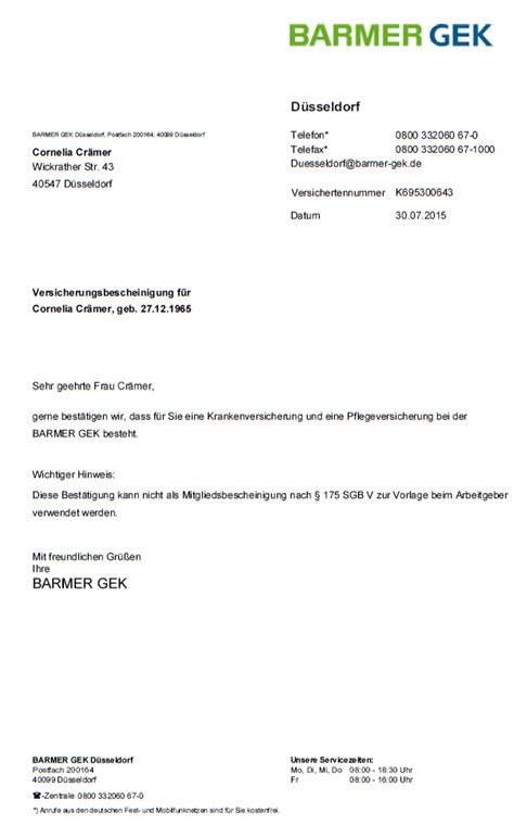 Bestätigung einer vollmacht zur vertretung in. Vollmacht Krankenkasse Barmer Pdf