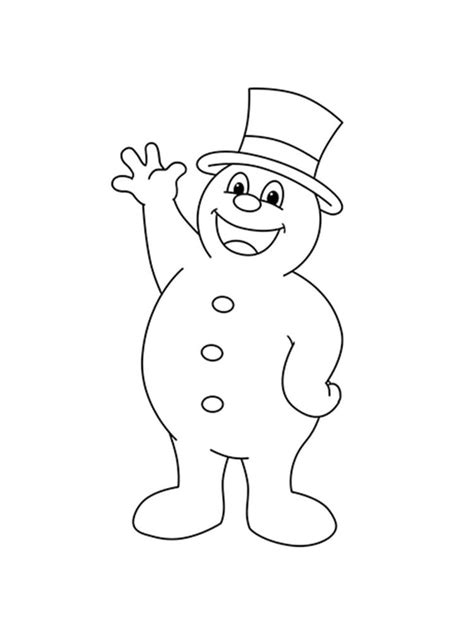 Desenhos de Frosty Amigável para Colorir e Imprimir ColorirOnline