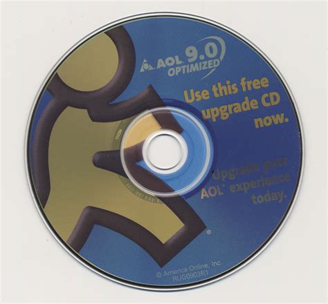 Aol 90 Optimized Use This Free Upgrade Cd Now Aolrug0903r1 Free