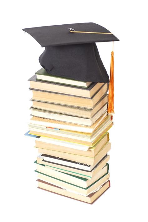 Graduation Hat With Books Stock Image Image Of Book 59836283
