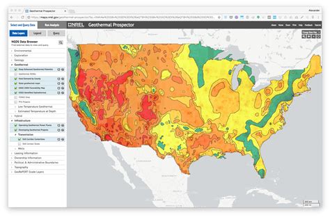 Nrel Geothermal Prospector An Interactive Map Of Us Geothermal