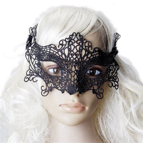 Black Lace Eye Mask Masquerade Fancy Dress Party Mask I4v7 Ebay