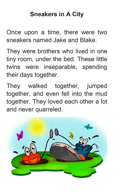 Sneakers In A City Short Funny Bedtime Story With Pictures Etsy