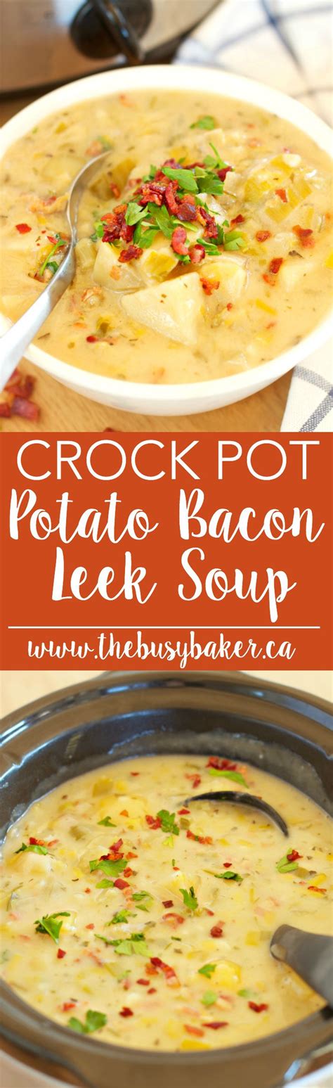 Potato Leek Soup Slow Cooker Recipe Slow Cooker Soup Soup