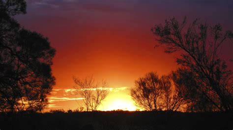 Sunset In The Australian Outback Sunset Celestial Outback