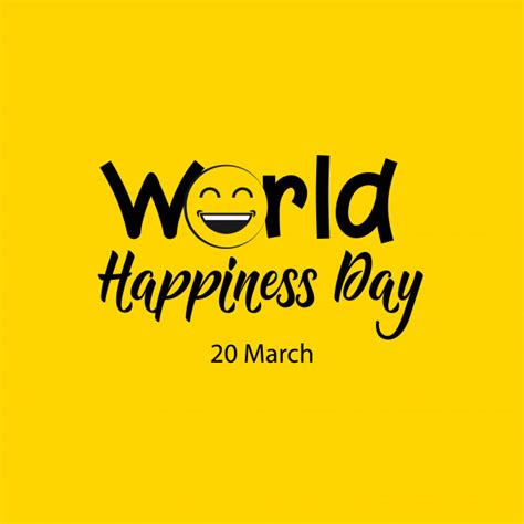 World happiness day template | Premium Vector
