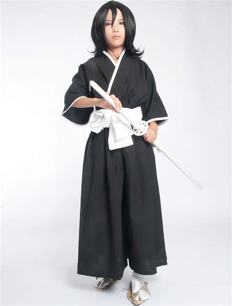 Bleach Kuchiki Rukia Soul Reaper Uniform Halloween Cosplay Costume