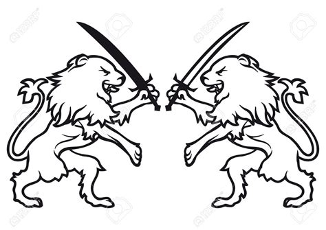Lions Fighting Drawing At Getdrawings Free Download