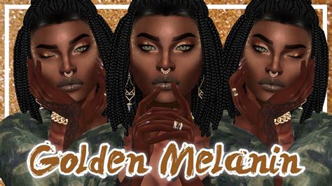 The Sims 4 Create A Sim Golden Melanin Full Cc List And Sim Download
