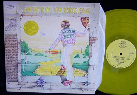Goodbye Yellow Brick Road Uk Yellow Vinyl Double Lp Music