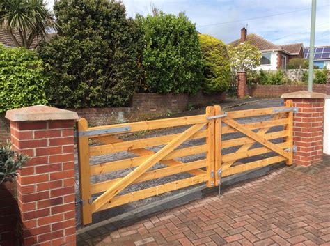Double Cross Field Gate Constructed By Hand Using Slow Grown Redwood
