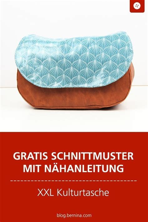 Eine kleine tasche nähen (+ kostenloses schnittmuster). Kostenloses Schnittmuster mit Nähanleitung für eine XXL Kulturtasche #schnittmuster #nähen # ...
