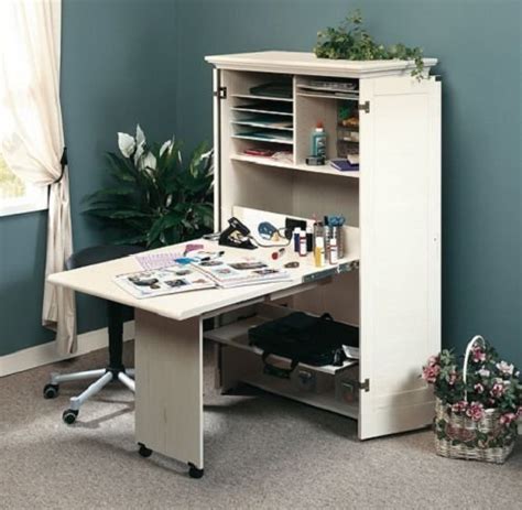 Craft cabinet will organize all of your scrap booking, art and craft supplies in one place! Sewing Machine Table Cabinet Craft Armoire Dresser Storage ...