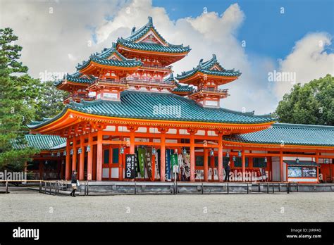 Heian Jingu Shrine In Kyoto Japan Stock Photo Alamy