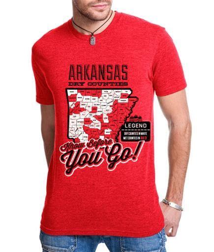 Arkansas Dry Counties Vintage Tri Blend T Shirt Mens Tops Shirts