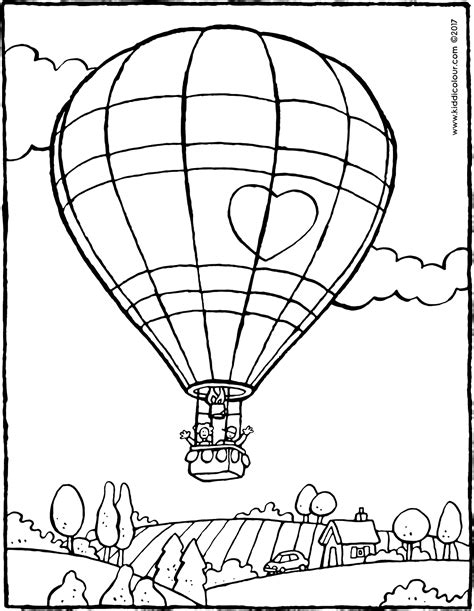 Collection of hot air balloon coloring pages free printable (33) oh the places you ll go printable balloon cartoon hot air balloon coloring page hot air balloon - kiddicolour