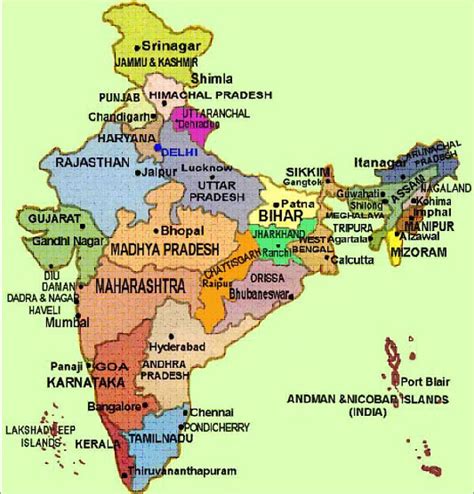 India Map State Wise