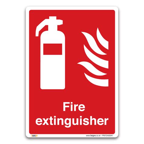 Fire Extinguisher Sign Medipost Self Adhesive Vinyl In A5 Size