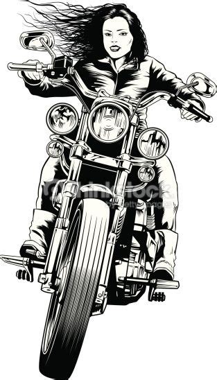 biker chick vector id476249737 313×548 motorcycle artwork motorbike art biker art