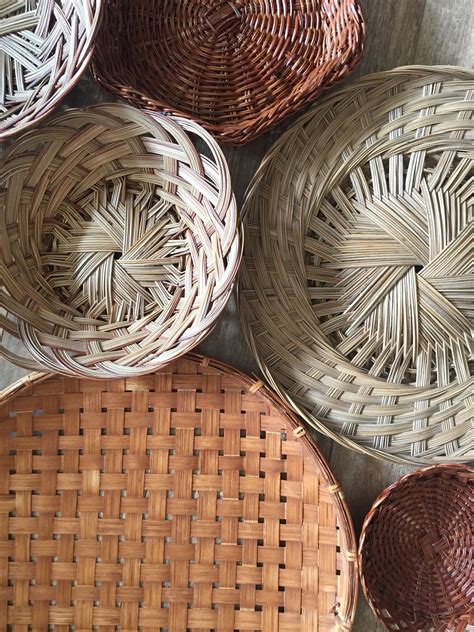 Baskets Stunning Collection Of 8 Vintage Baskets For Basket Etsy