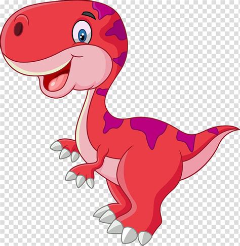 Red Dinosaur Illustratio Tyrannosaurus Dinosaur Drawing Dinosaur Transparent Background Png