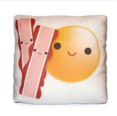 Baconegg Cushion Food Pillows Pillows Cute Pillows