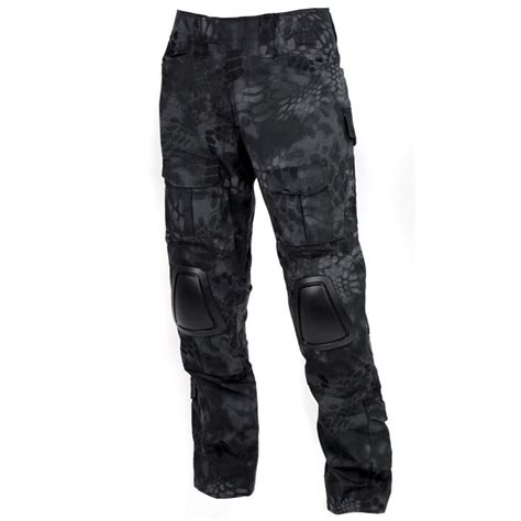 Kryptek Typhon Camouflage Military Tactical Pants With Knee Pads G2