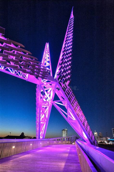 Skydance Bridge Over I 40 In Oklahoma City Editorial Stock Image