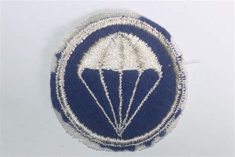 Original Ww2 Us Airborne Parachute Infantry Cap Patch On Felt 20