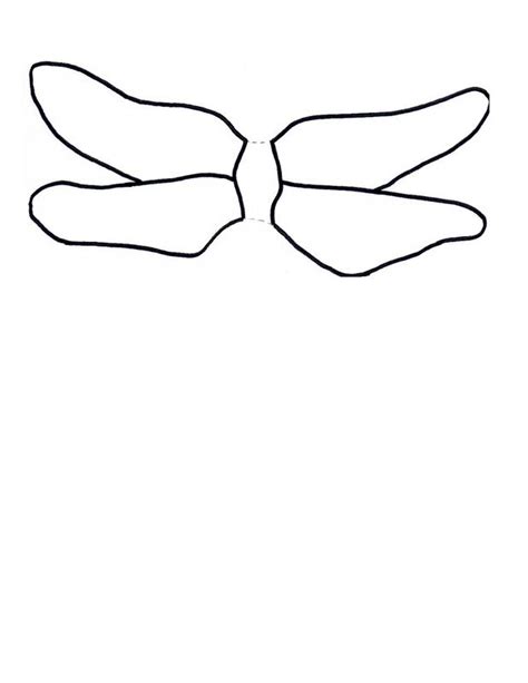Printable Dragonfly Wings Template