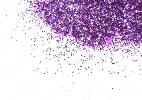 Purple Glitter Sparkle On White Background — Stock Photo
