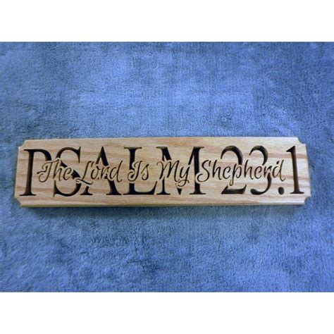 Psalm 231 Religious Scripture Wooden Sign Plaque Christian Etsy