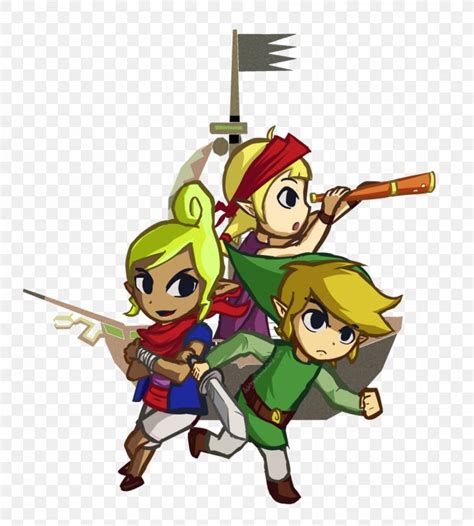 The Legend Of Zelda The Wind Waker Link Tetra Drawing Png 900x1000px